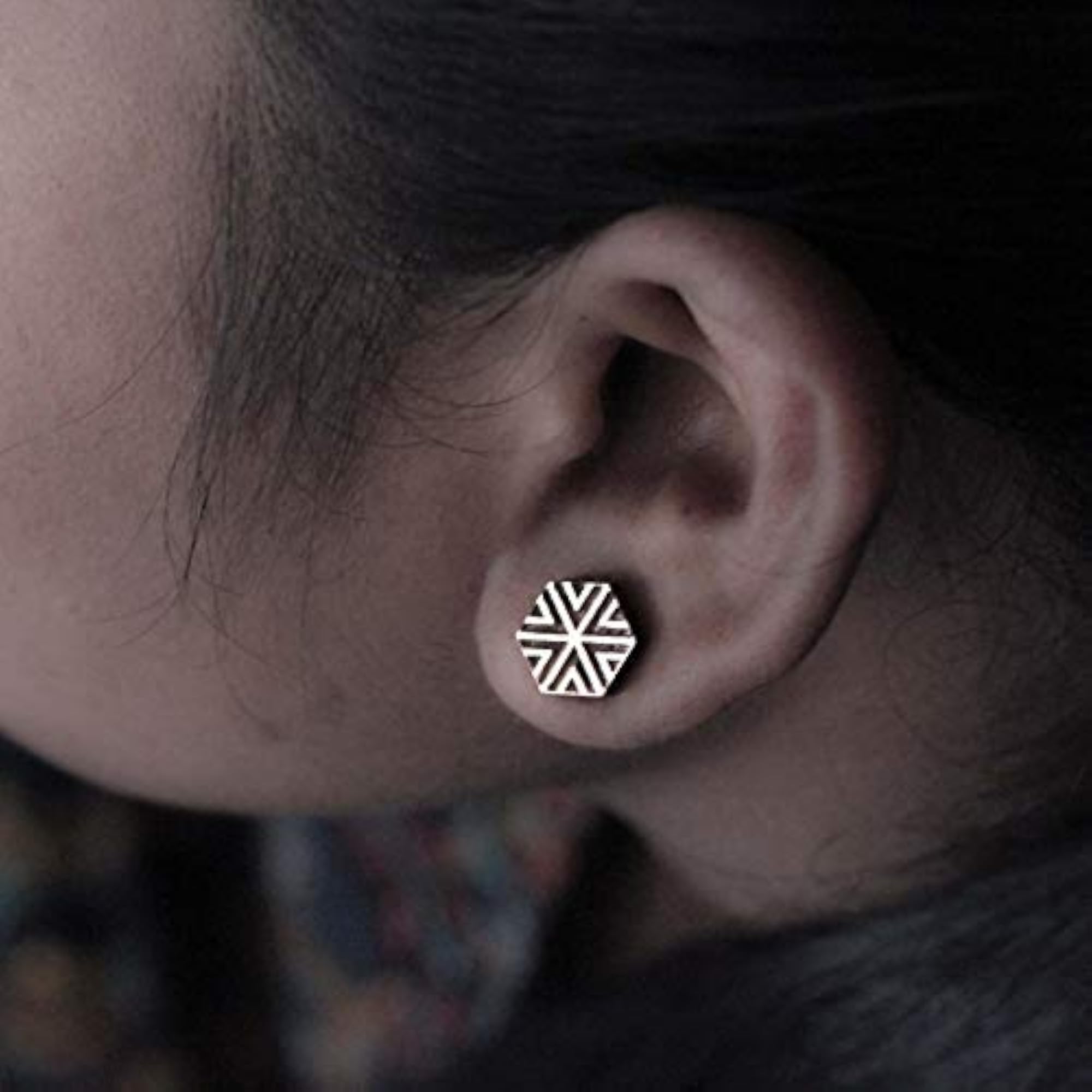 Women's Unique Lightweight Wooden Ear Studs Earrings